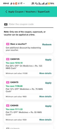 Netmeds Cashback Offer
