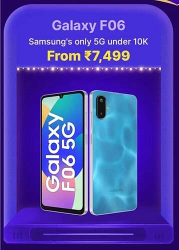 Samsung Galaxy F06 5G Bahama Blue
