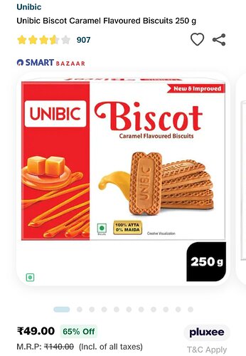 Unibic Biscot Caramel Biscuits on JioMart