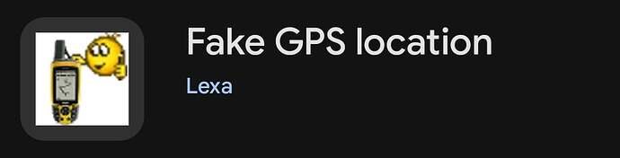 Fake GPS App Interface