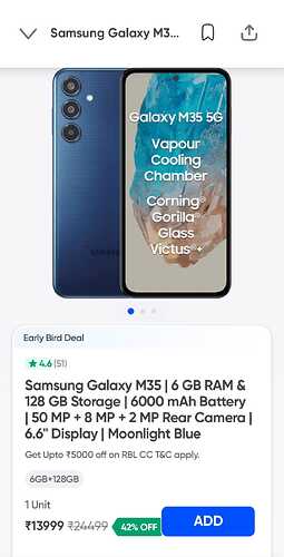 Samsung Galaxy M35 Deal