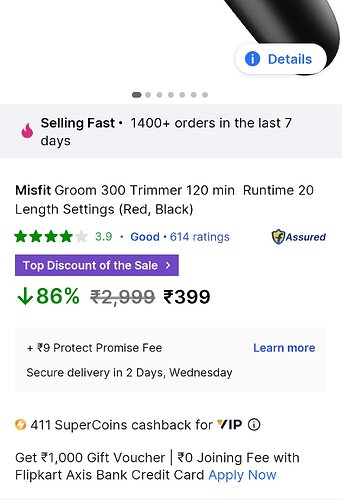 Misfit Groom 300 Trimmer