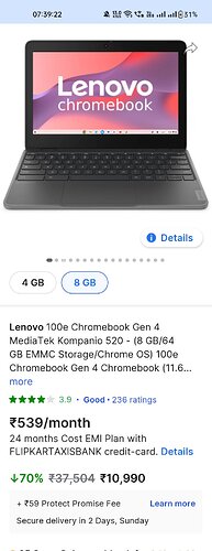 Lenovo 100e Chromebook Gen 4