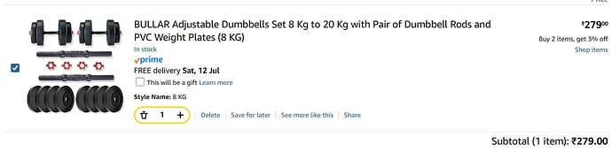 BULLAR Adjustable Dumbbells
