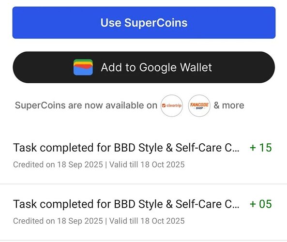 Flipkart SuperCoins Proof 2