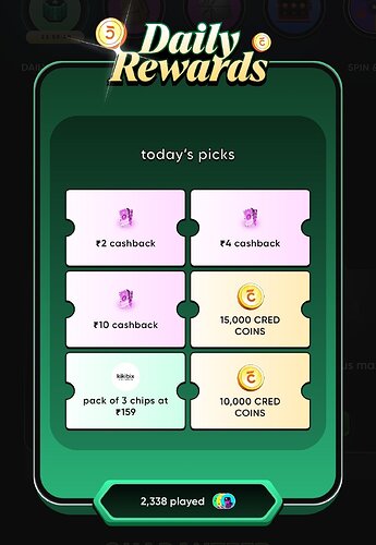 Cred Daily Rewards