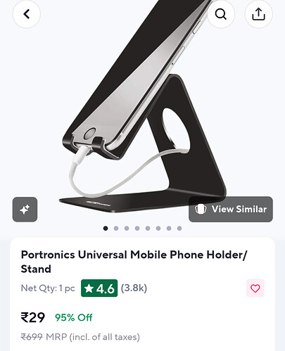 Portronics Universal Mobile Phone Holder Stand
