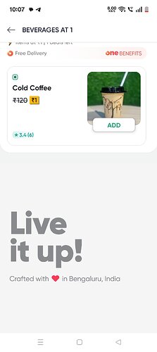 Swiggy Instamart Re 1 Beverage Offer Screenshot 4
