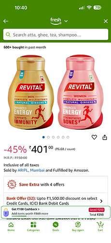 Revital H Capsules
