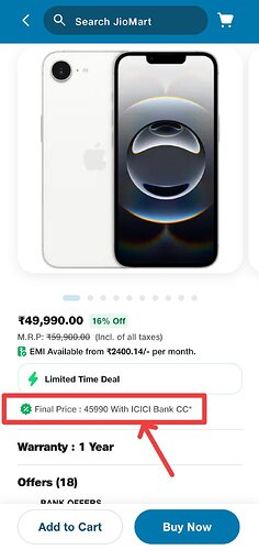iPhone 16e 128GB Deal