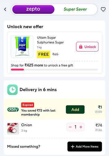Zepto App Offer Details