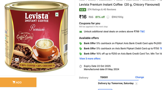 Grocery Deals on Flipkart