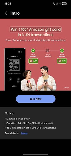 Samsung Wallet UPI Offer Amazon GV