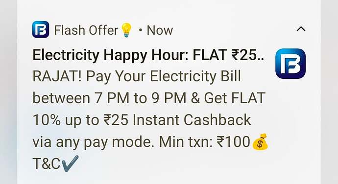 Bajaj Finserv Electricity Bill Offer