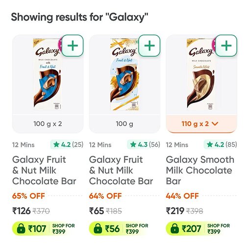 Galaxy Fruit & Nut Milk Chocolate Bar Offer