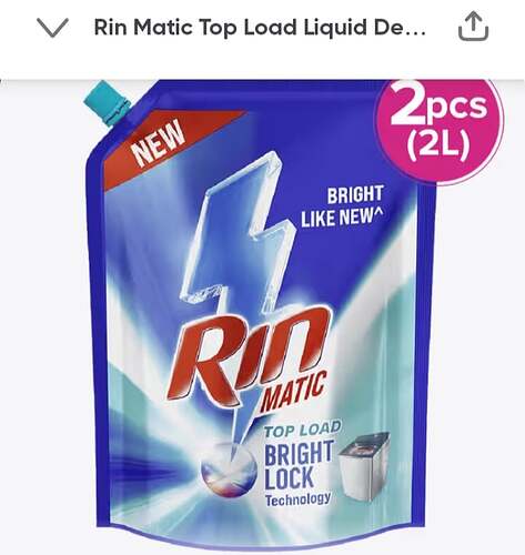 Rin Matic Detergent 2L x 2