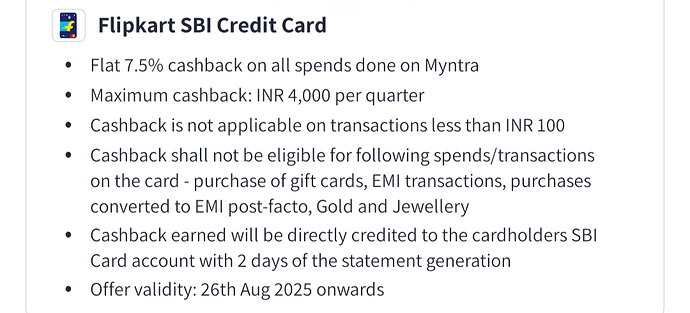 SBI Card Offer 2