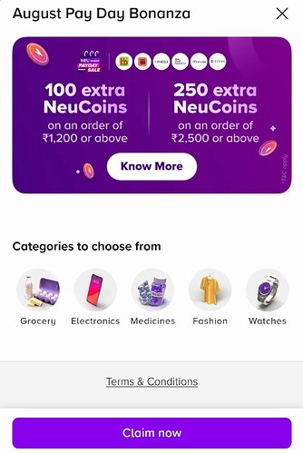 Tata Neu Pay Day Bonanza Offer