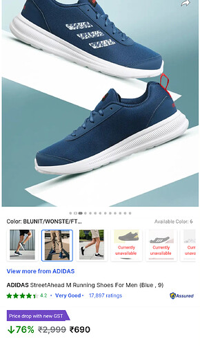 Adidas StreetAhead M Running Shoes