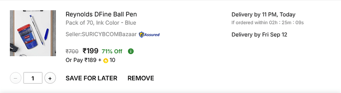 Reynolds DFine Ball Pen Pack of 70