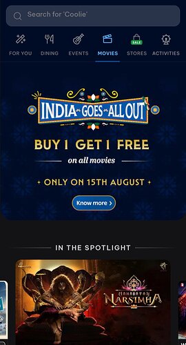 District Movie Tickets Promotion