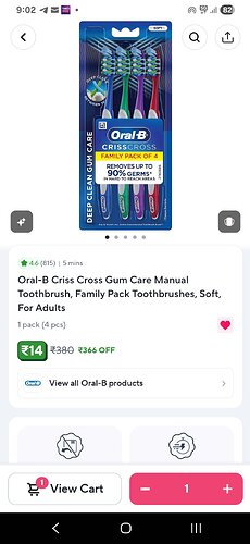 Oral-B Criss Cross Gum Care Manual Toothbrush Family Pack