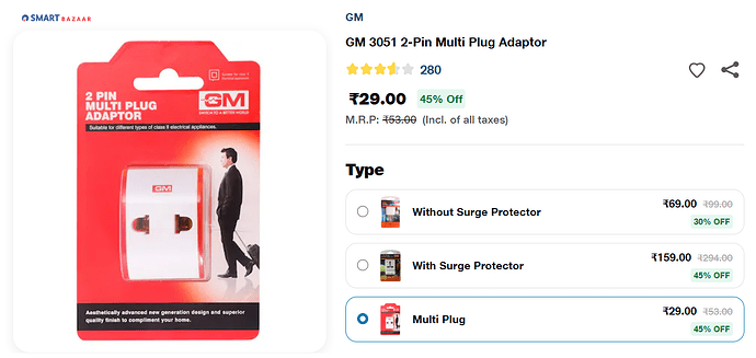GM 3051 2-Pin Multi Plug Adaptor