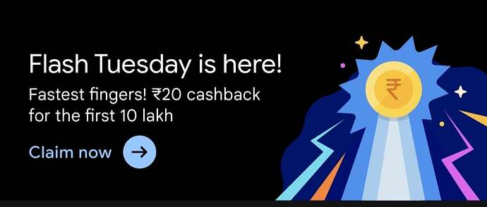 Google Pay Flash Tuesday Offer Banner