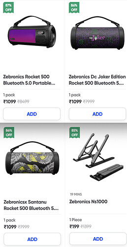 Zebronics Rocket 500 Bluetooth Speaker