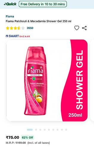 Fiama Patchouli & Macadamia Shower Gel