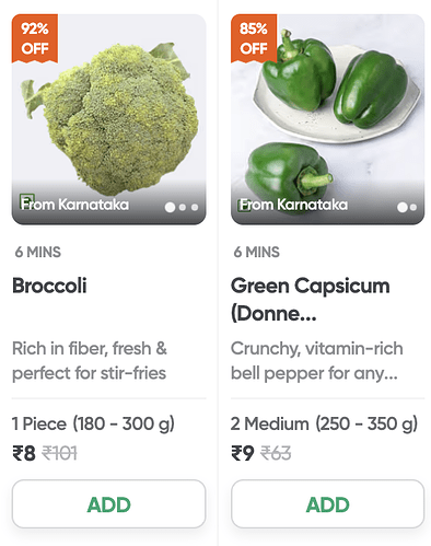 Swiggy Instamart Vegetable Deal Screenshot 1