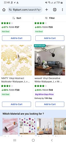 Wallpapers on Flipkart