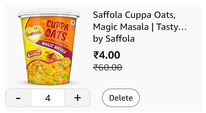 Saffola Cuppa Oats Magic Masala