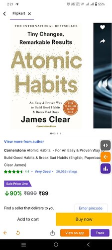 Atomic Habits Book Cover