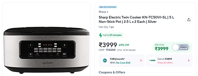 Sharp Electric Kettle Offer 1