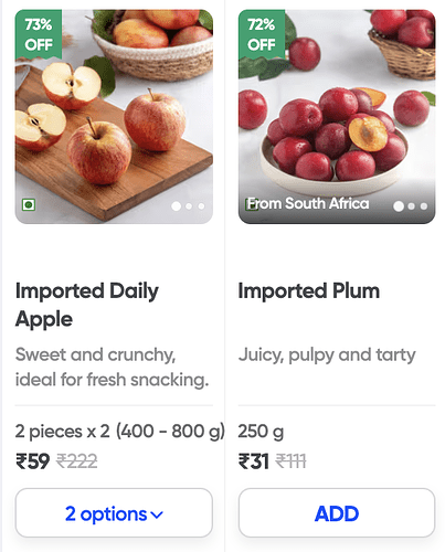 Instamart Fruits & Vegetables Offer Details