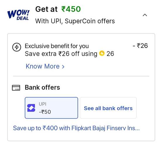 SuperMoney Flipkart Offer Details