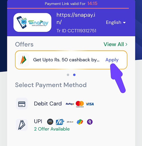 Snapay Offer Details
