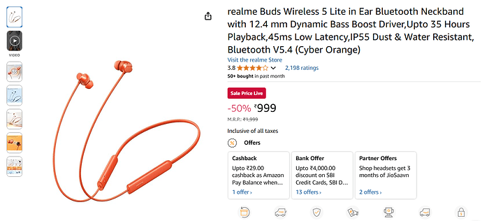 realme Buds Wireless 5 Lite Features