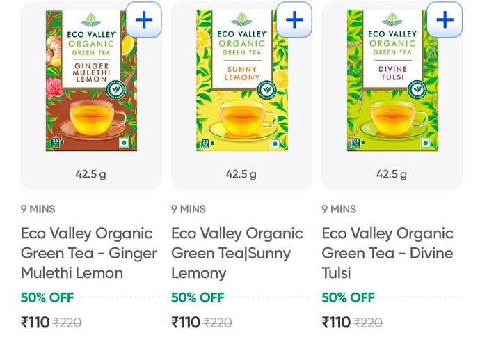 Eco Valley Organic Green Tea