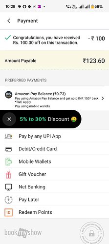BookMyShow Discount Code MAALIK
