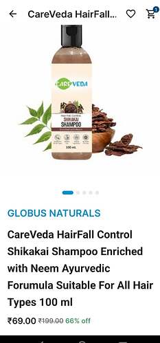 Globus Care Veda Shampoo Deal Image