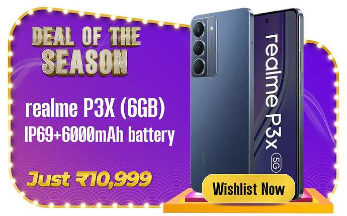 Realme P3x 5G Midnight Blue