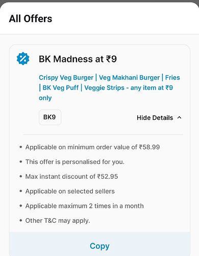Burger King Deal Details
