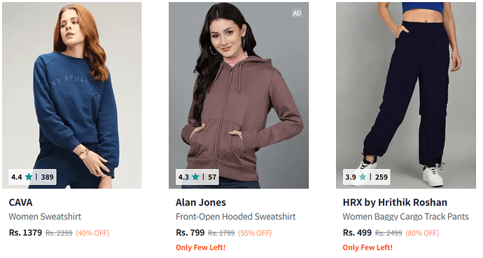 Myntra Sportswear Sale