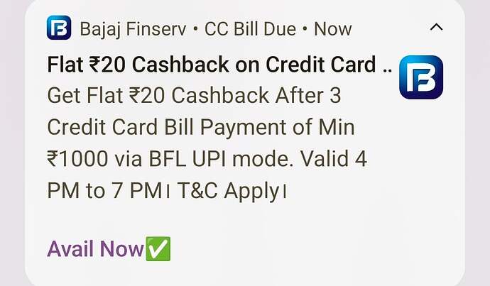 Bajaj Finserv UPI Offer