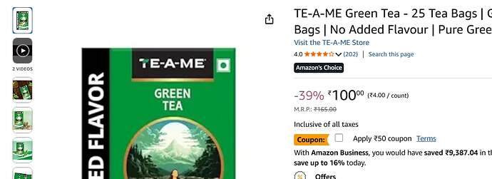 TE-A-ME Tea Offer Screenshot 4