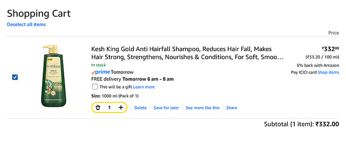 Kesh King Gold Anti-Hairfall Shampoo