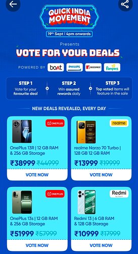 Vote For Your Deals Swiggy