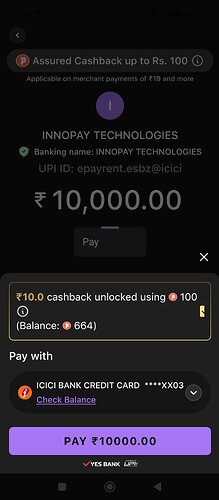 Innopay RuPay CC Bill Payment